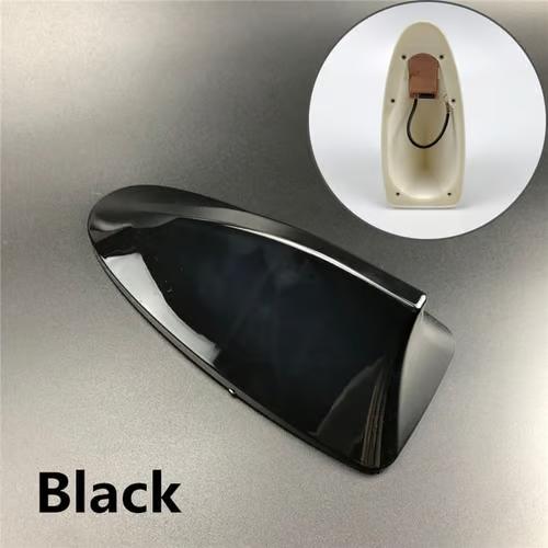 Sam's Accessories Special Car Shark Fin Antenna AM/FM Radio Signal Roof Aerial  with Adhesive Base (Black)