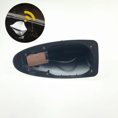 Sam's Accessories Special Car Shark Fin Antenna AM/FM Radio Signal Roof Aerial  with Adhesive Base (Black)