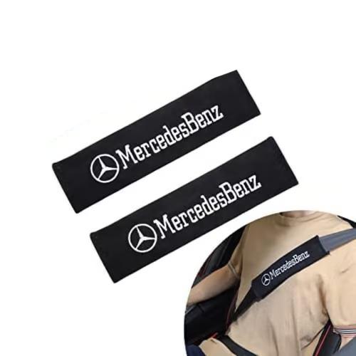 Sam's Accessories 2pcs Universal Car Seat Belt Cover , Soft Faux Deer Velvet Seat Belt Shoulder pads Soft Car Handle Protecto Universal Car Seat Belt Cover for Mercedes Benz, xDeer Velvet Seat Belt Shoulder Pads