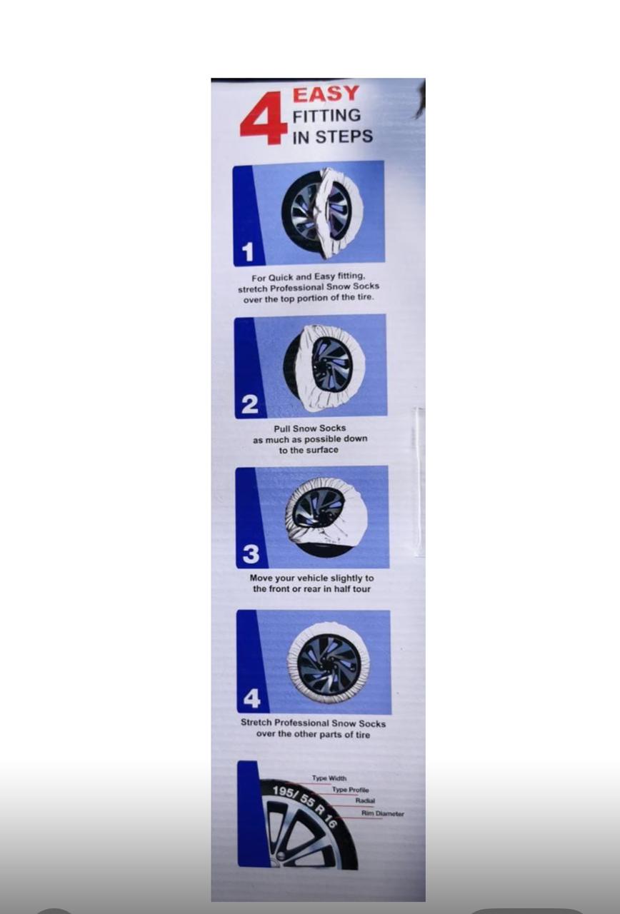 Sam's Accessories 2pcs Snow Socks Available in Different Sizes