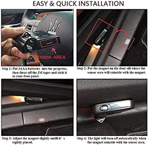 Sam's Accessories Car Door Ghost Shadow Light With LOGO