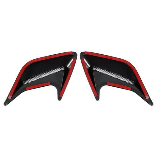 Sam's Accessories Mgaxyff Air Scoop Flow Vent Hood,2x Car Decorative Air Scoop Flow Intake Hood Vent Bonnet Universal DIY Style,Air Flow Vent Hood black color