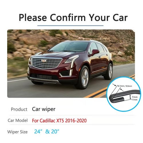 Sam's Accessories Cadillac XT5 hybrid front wiper blades
