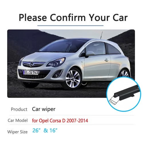 Sam's Accessories Opel Corsa front wiper blades