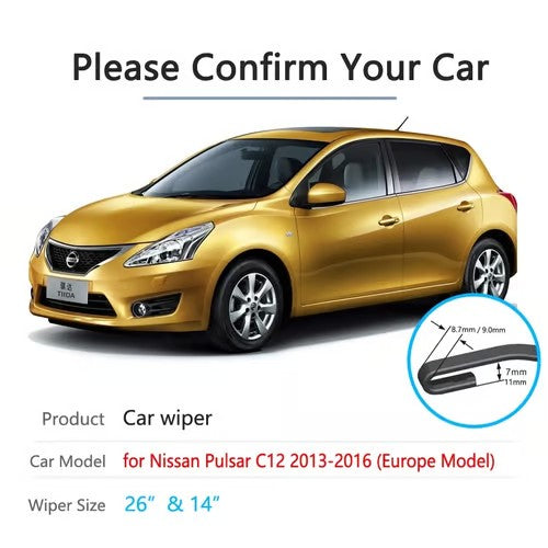 Sam's Accessories Tida front wiper blades 2013