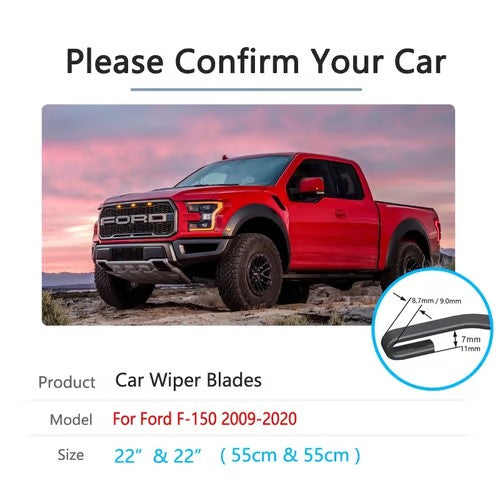 Sam's Accessories Ford F150 front wiper blades