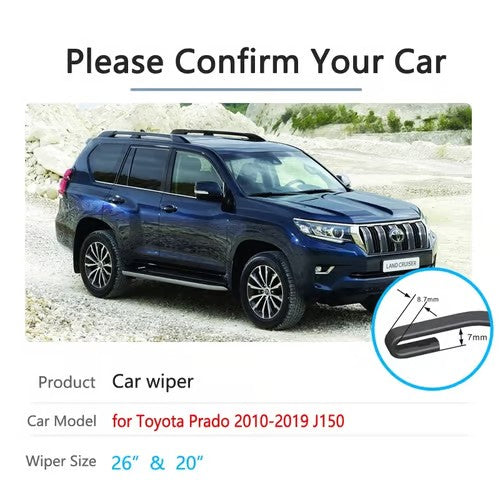 Sam's Accessories Toyota Prado front wiper blades