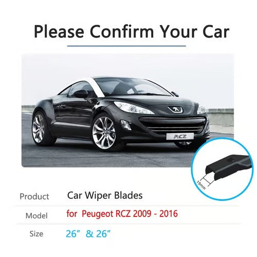 Sam's Accessories Peugeot RCZ wiper blades