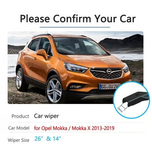 Sam's Accessories Opel Mokka wiper blades