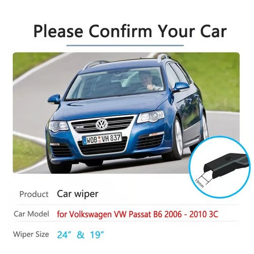 Sam's Accessories blades Volkswagen VW Passat B6 2006~2010 3C Front Windscreen Wipers Car Accessories 2007 2008 2009
