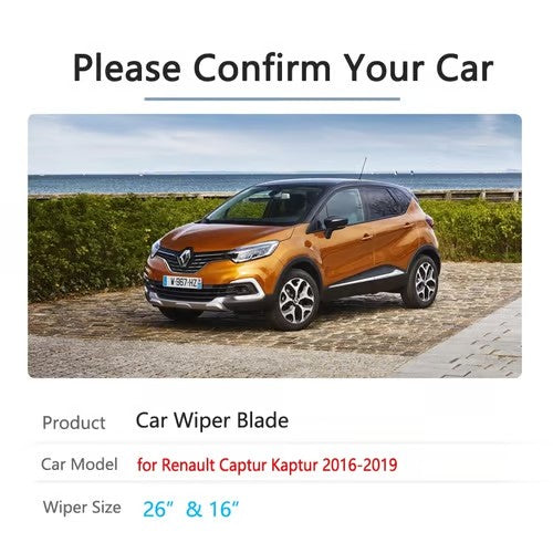 Sam's Accessories Renault Captur wiper blades