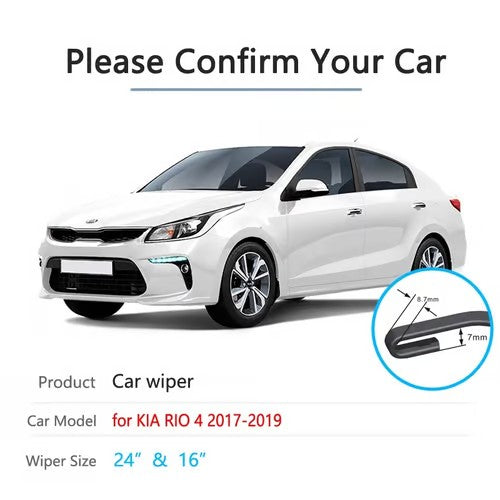 Sam's Accessories Kia Rio wiper blades