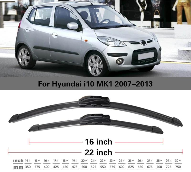 Sam's Accessories Hyundai I10 front wiper blades