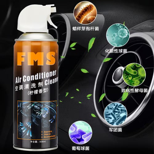 Sam's Accessories Air conditioner cleaner spray with dashboard polish spray