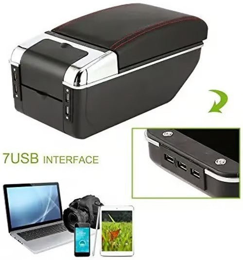 Sam's Accessories car armrest with 7 usb charge ports