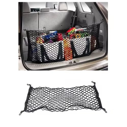 Sam's Accessories  Hook Vehicle Universal Fit Trunk Mesh Cargo Storage Organizer Car Van SUV Back  Net
