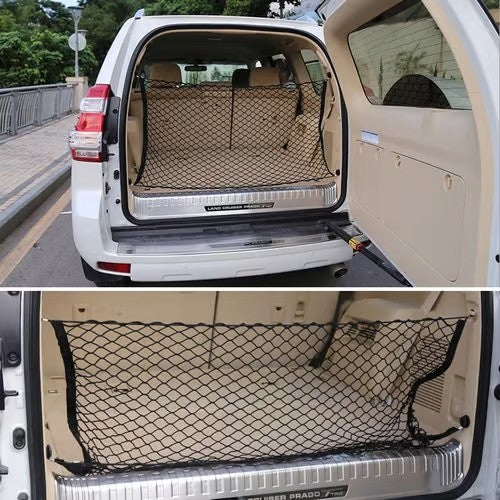 Sam's Accessories  Hook Vehicle Universal Fit Trunk Mesh Cargo Storage Organizer Car Van SUV Back  Net