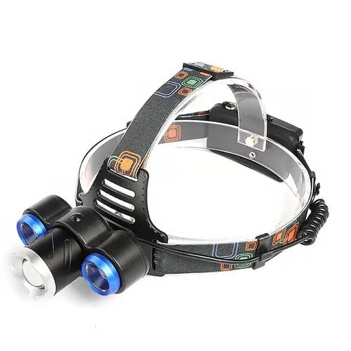 Sam's Accessories Headlight LED Headlamp Zoom Head Lamp XM-L T6 + XPE Q5 LED Light 4 Modes Lanterna