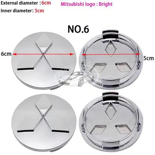 Sam's Accessories 1pcs Mitsubishi wheel center hub cap 3 colors