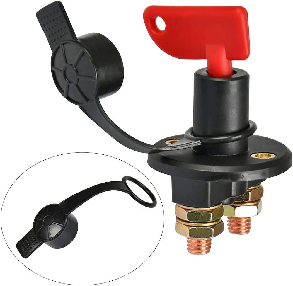 Sam's Accessories Battery Isolator Switch , 12V/24V Battery Cut Off Switch Master Battery Disconnect Switch Car Battery Kill Switch Isolation Emergency Automotive On Off Switch for Marine Boat Car