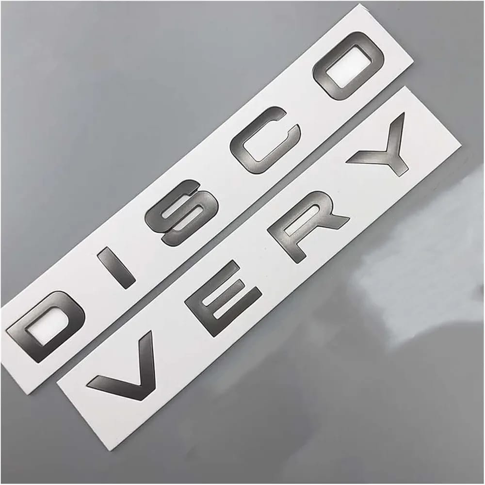 Sam's Accessories 3D Letter Car Hood Bonnet Cover Emblem Fit for Range Rover Velar Sport Discovery 2 3 4 Defender Chrome Front Head Sticker