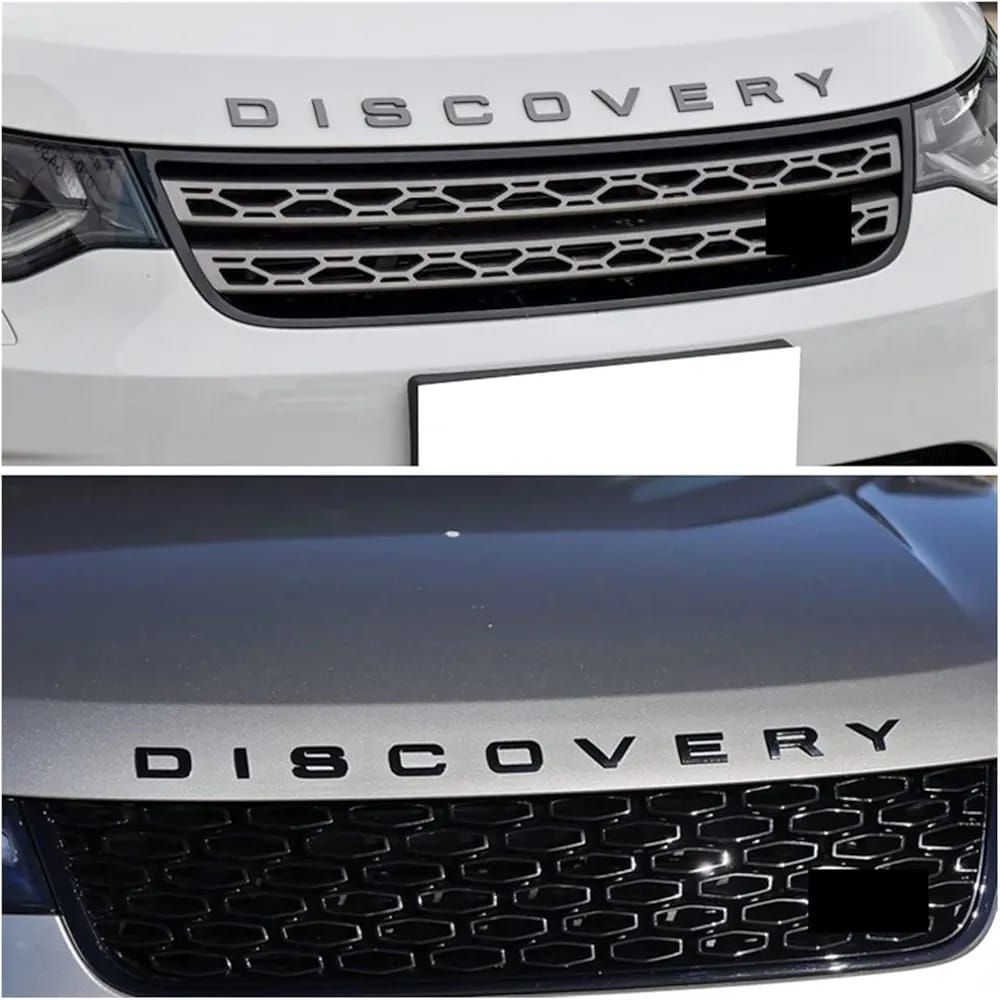 Sam's Accessories 3D Letter Car Hood Bonnet Cover Emblem Fit for Range Rover Velar Sport Discovery 2 3 4 Defender Chrome Front Head Sticker