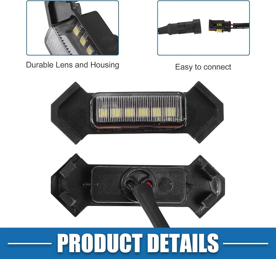 Sam's Accessories LED Grill Lights for 2016-2022 Aftermarket Toyota Tacoma TRD PRO Grille with Harness (Amber Light with Black housing)