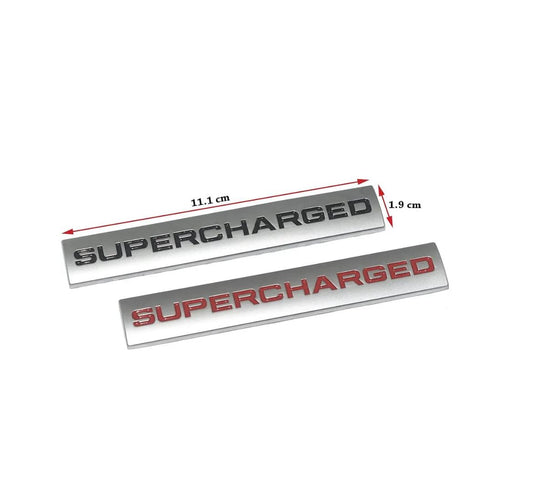 Sam's Accessories Supercharged Emblem Sticker