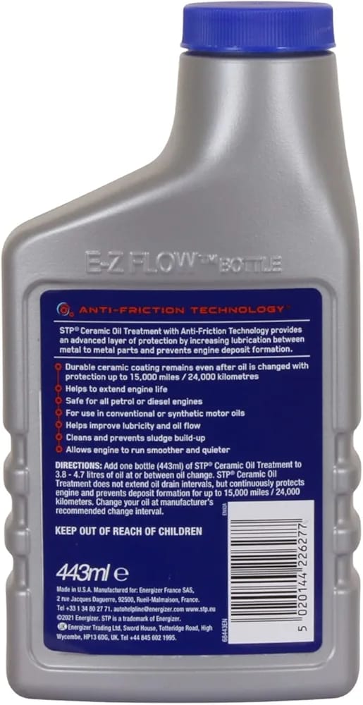 Sam's Accessories STP CERAMIC OIL TREATMENT : Anti-Friction Technology