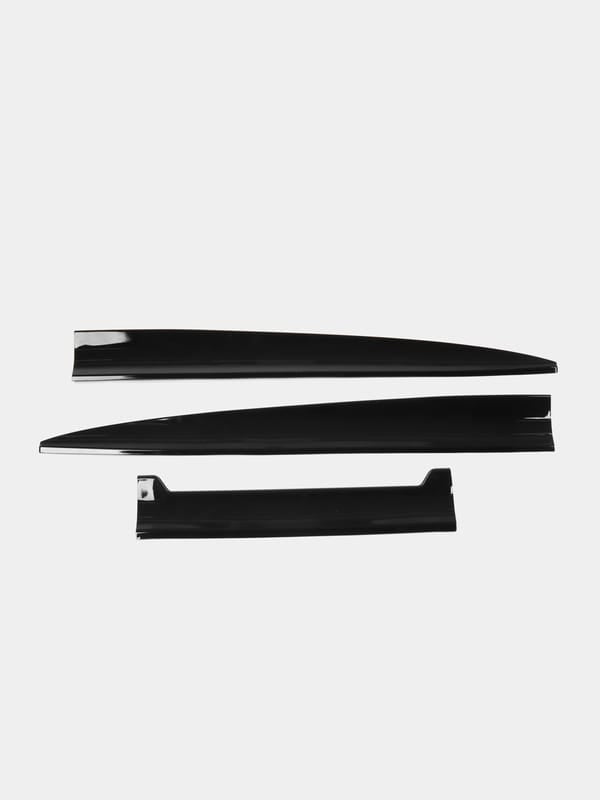 مجموعة سامز أكسسوارات مكونة من 3 قطع من ألياف الكربون PVC، جناح خلفي للسيارة، جناح سبويلر، غطاء صندوق السيارة، غطاء السقف، لون أسود، مناسب لجميع السيارات