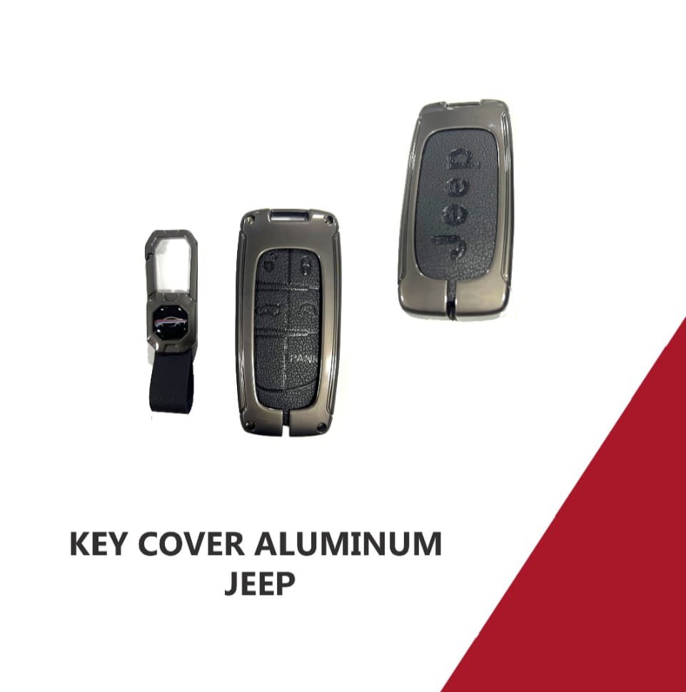 Sam's Accessories metal leather key cover for Jeep and Dodge