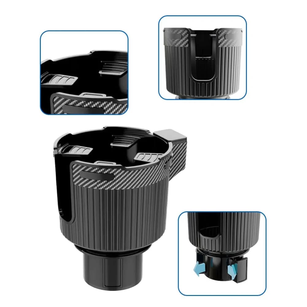 Sam's Accessories Car Cup Holder Expander, Car Cup Holder Expander Organizer, Coffee Drinks Bottle Holder Extender Adapter for Large Bottles Mugs