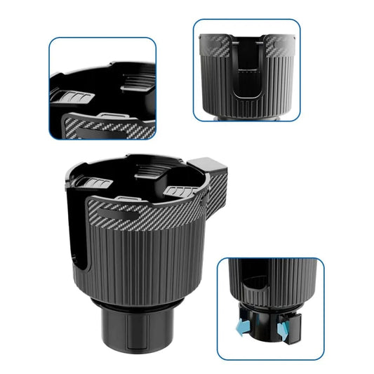 Sam's Accessories Car Cup Holder Expander, Car Cup Holder Expander Organizer, Coffee Drinks Bottle Holder Extender Adapter for Large Bottles Mugs