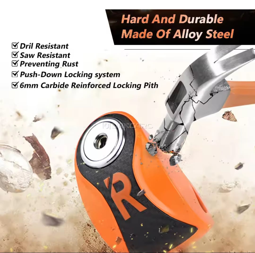 Sam's Accessories motorcycle disc lock