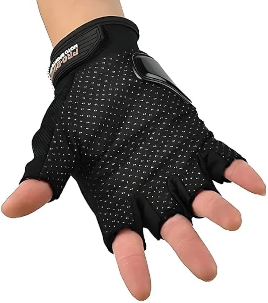 Sam's Accessories Half Finger Motorcycle Gloves